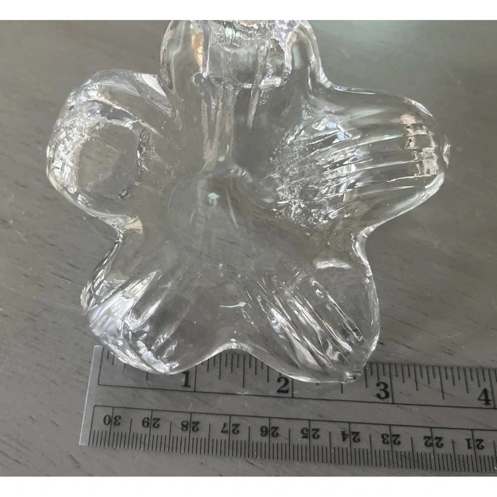 Flower Stem Bud Vase‎ Glass or Lily Paperweight, Elegant Vintage Centerpiece